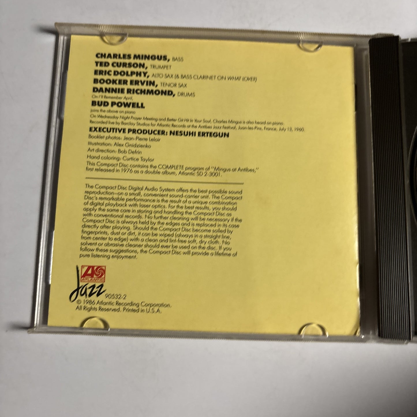 Charles Mingus – Mingus At Antibes (CD, 1979) 790 532-2