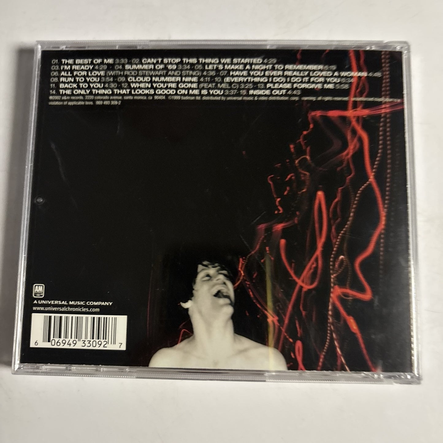 Bryan Adams – The Best Of Me (CD, 1999)