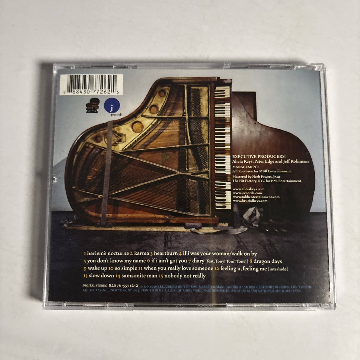 Alicia Keys – The Diary Of Alicia Keys (CD, 2003)