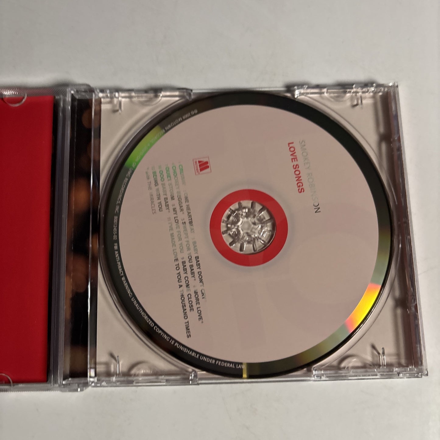 Smokey Robinson – Love Songs (CD, 2009) B0012455-02