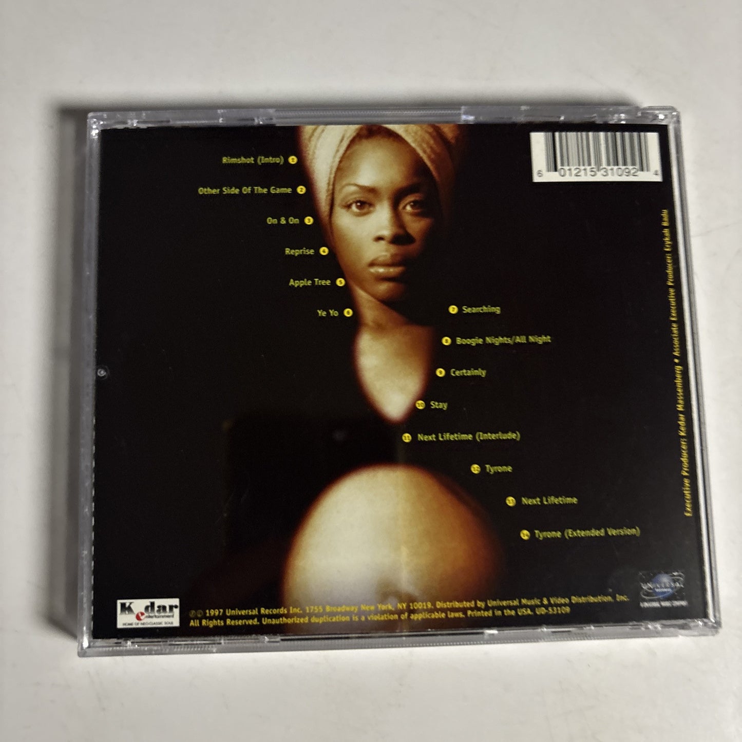 Erykah Badu – Live (CD, 1997) UND 53109
