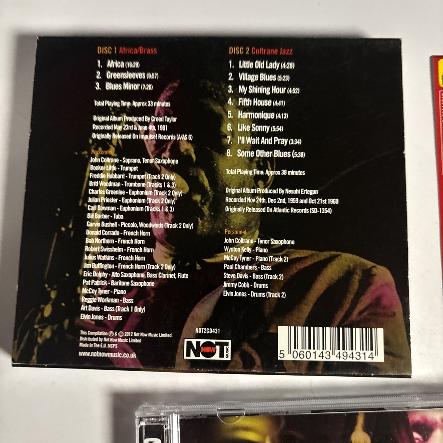 John Coltrane – Africa / Brass (CD, 2012, 2-Disc) not2cd431  obi