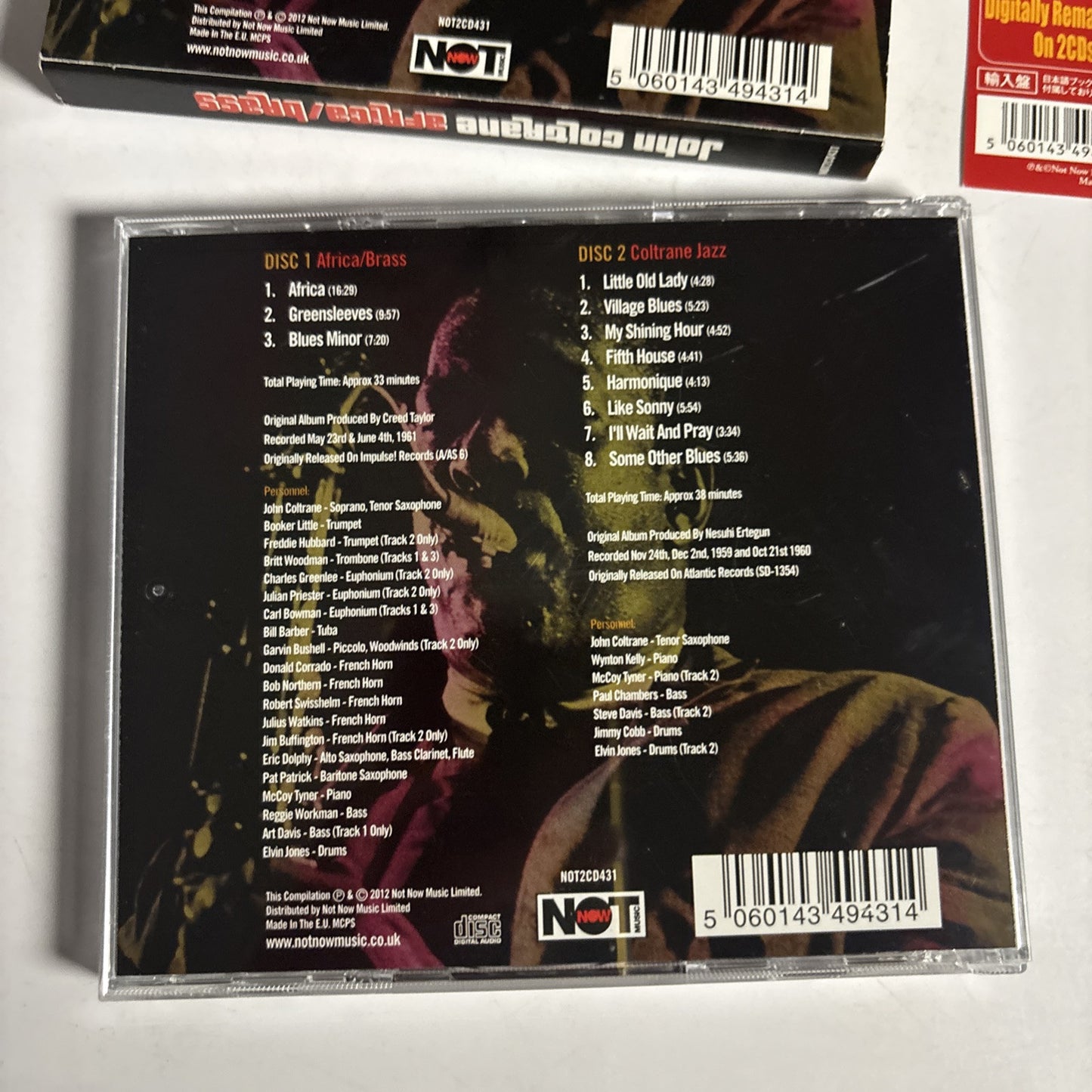John Coltrane – Africa / Brass (CD, 2012, 2-Disc) not2cd431  obi
