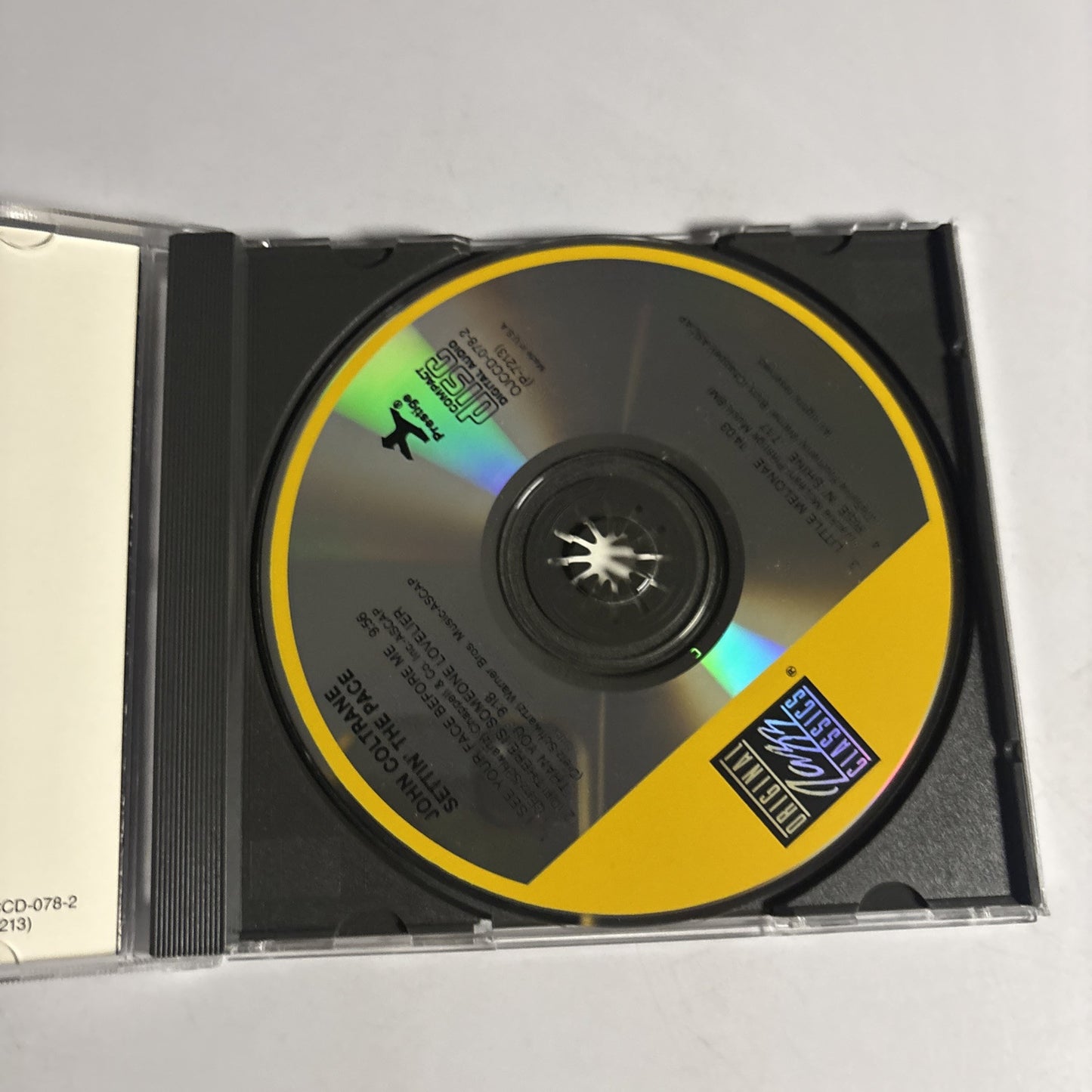John Coltrane – Settin' The Pace (CD, 1987) OJCCD-078-2