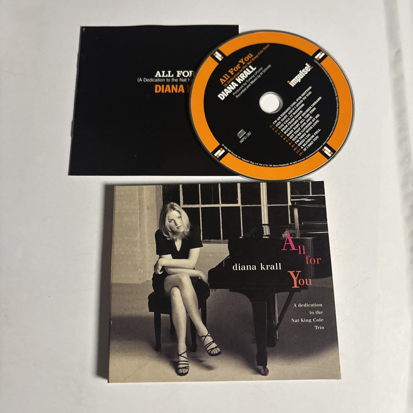 Diana Krall – All For You: A Dedication To The Nat King Cole Trio (CD, 1996)