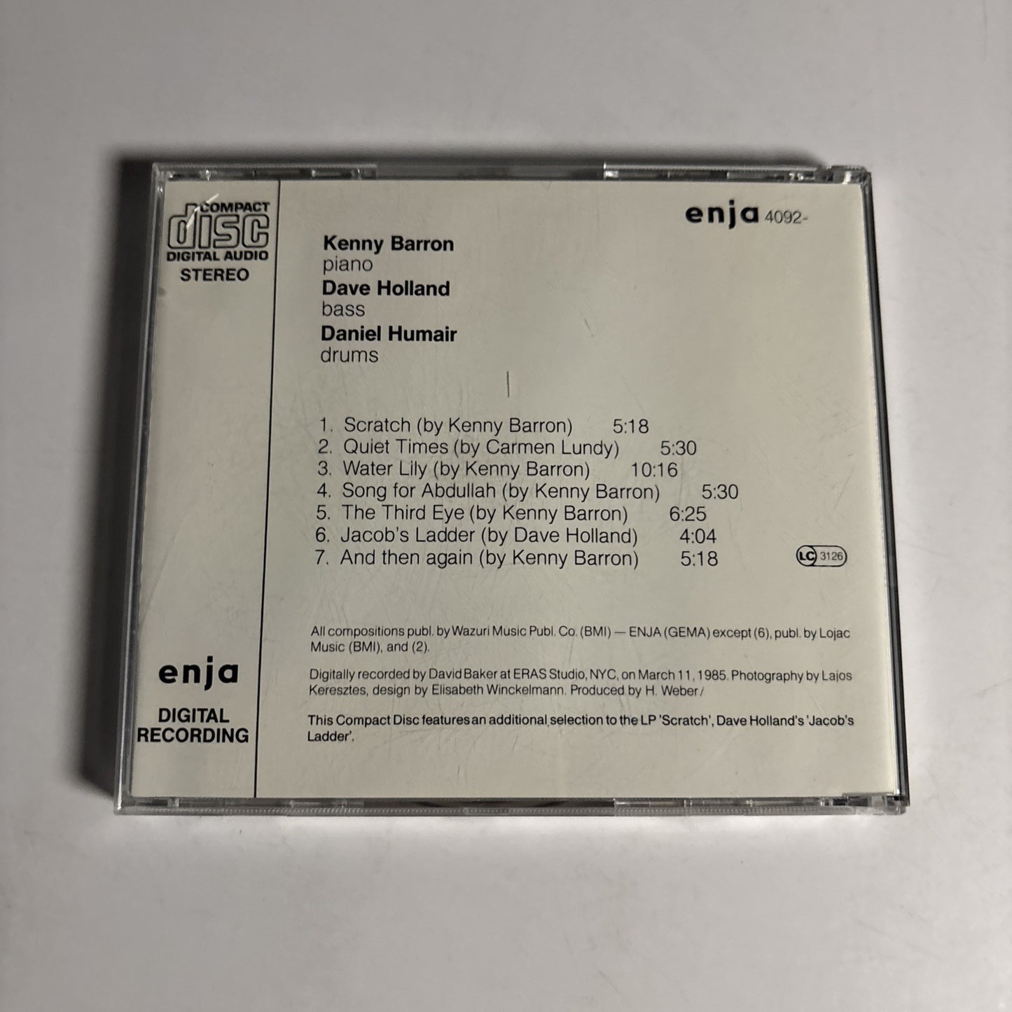 Kenny Barron – Scratch (CD, 1986)  Germany