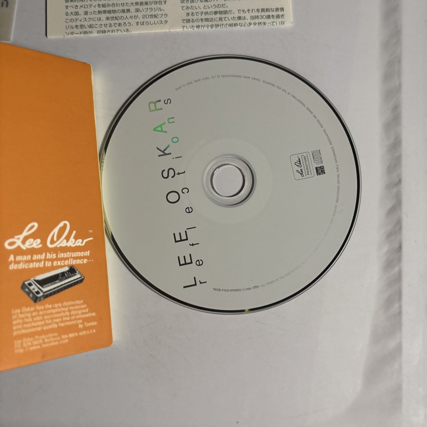 Lee Oskar – Reflections (CD, 1999) tkcb-71633 Japan obi, Digipak