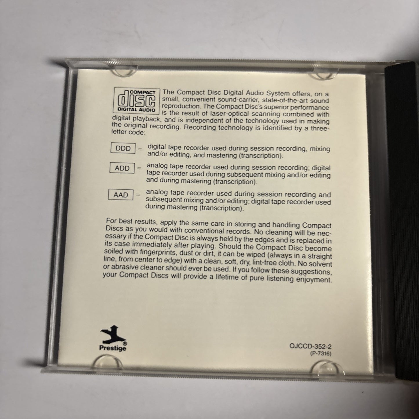 John Coltrane – Black Pearls (CD, 1989) OJCCD-352-2