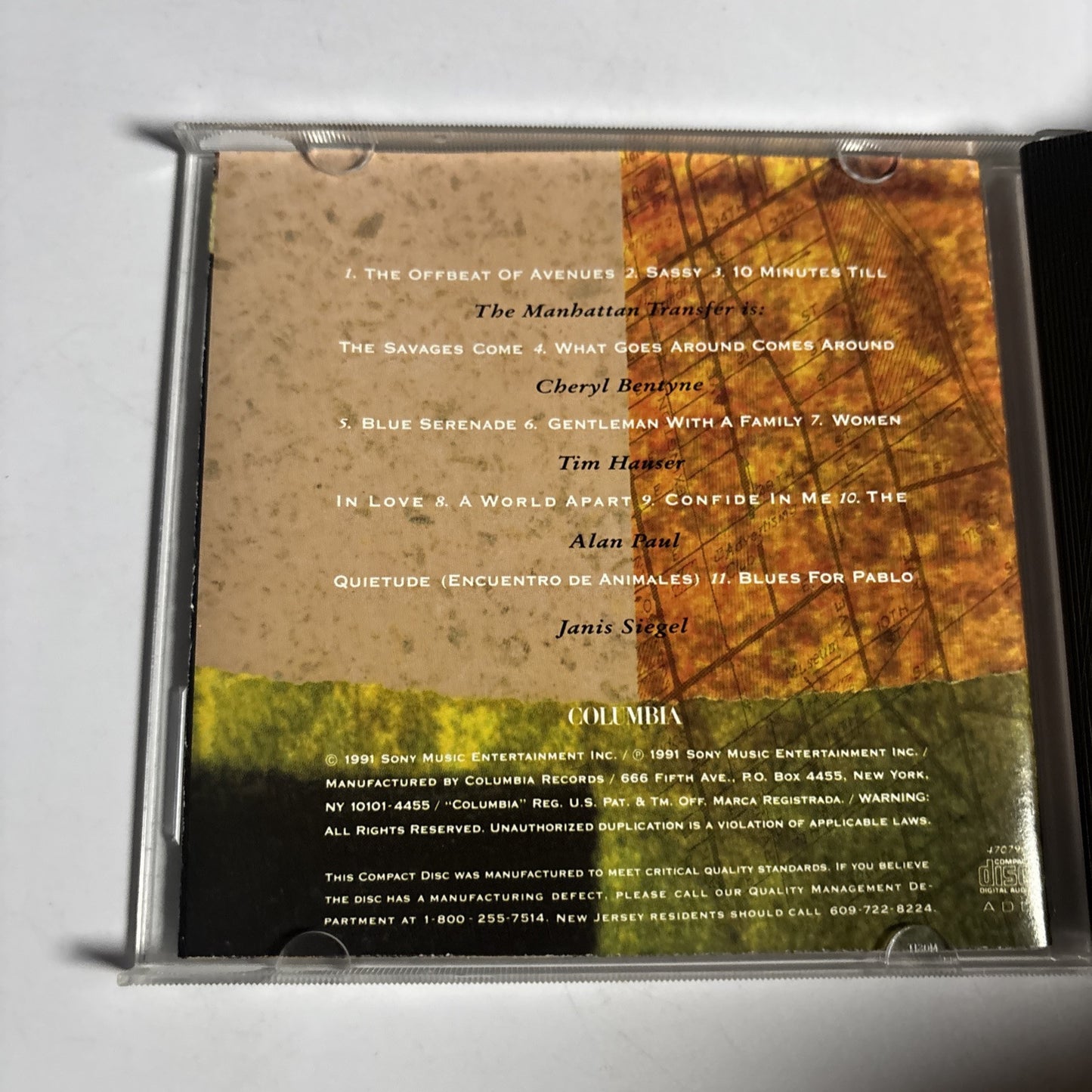 The Manhattan Transfer – The Offbeat Of Avenues (CD, 1991)