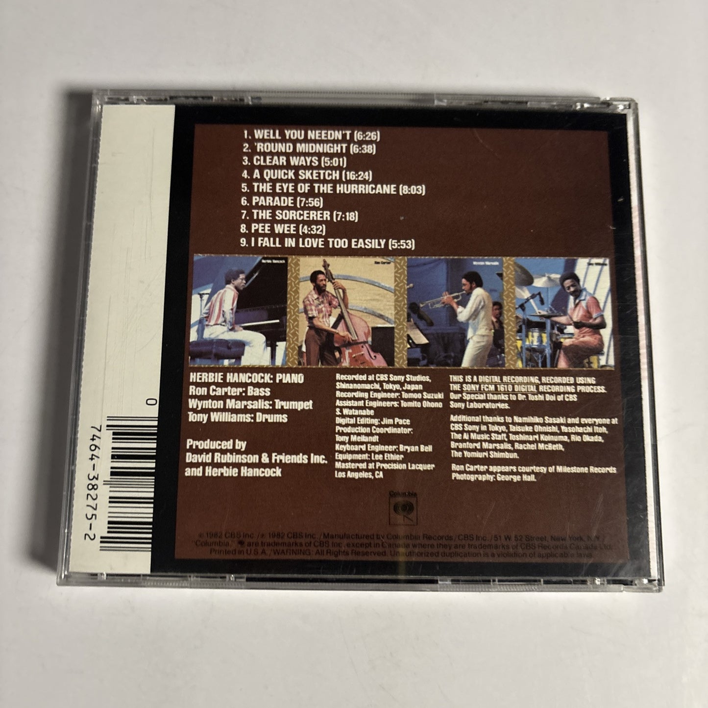 Herbie Hancock Quartet Feat. Wynton Marsalis – Herbie Hancock Quartet (CD, 1982)