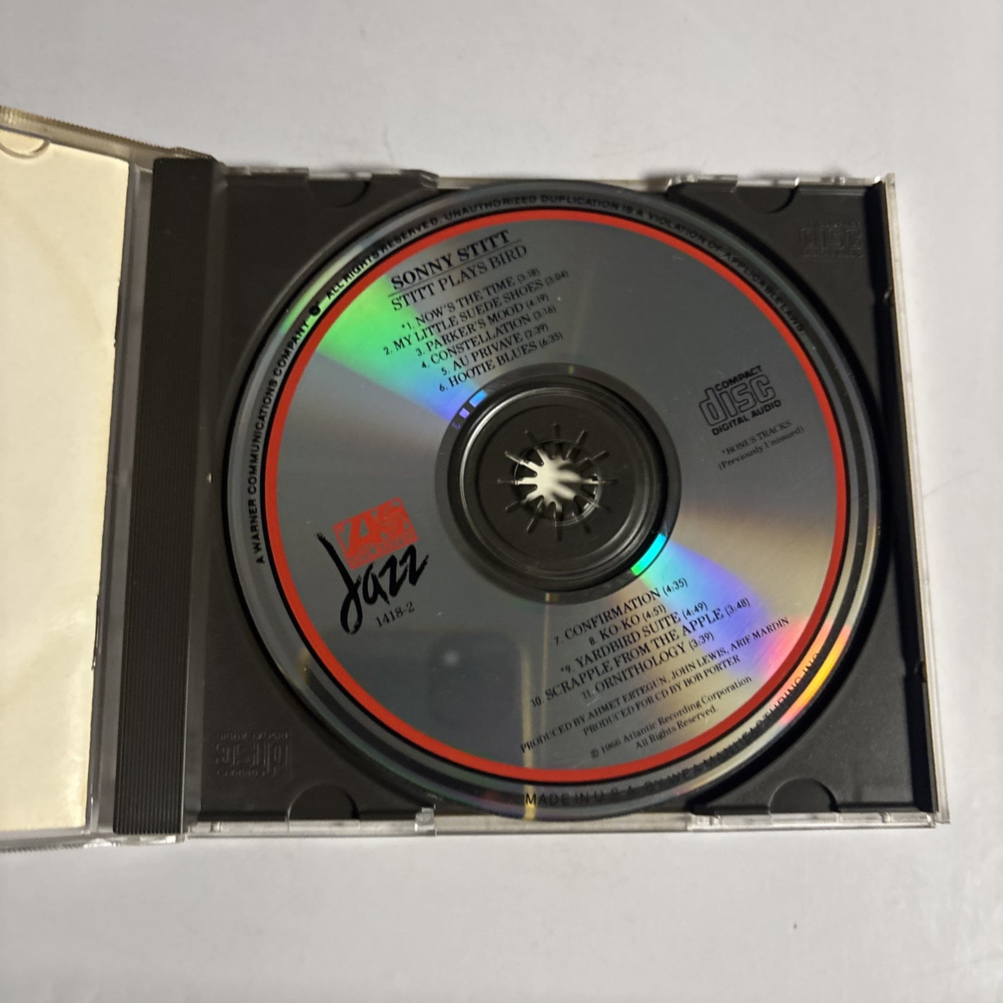 Sonny Stitt – Stitt Plays Bird (CD, 1988) -176014
