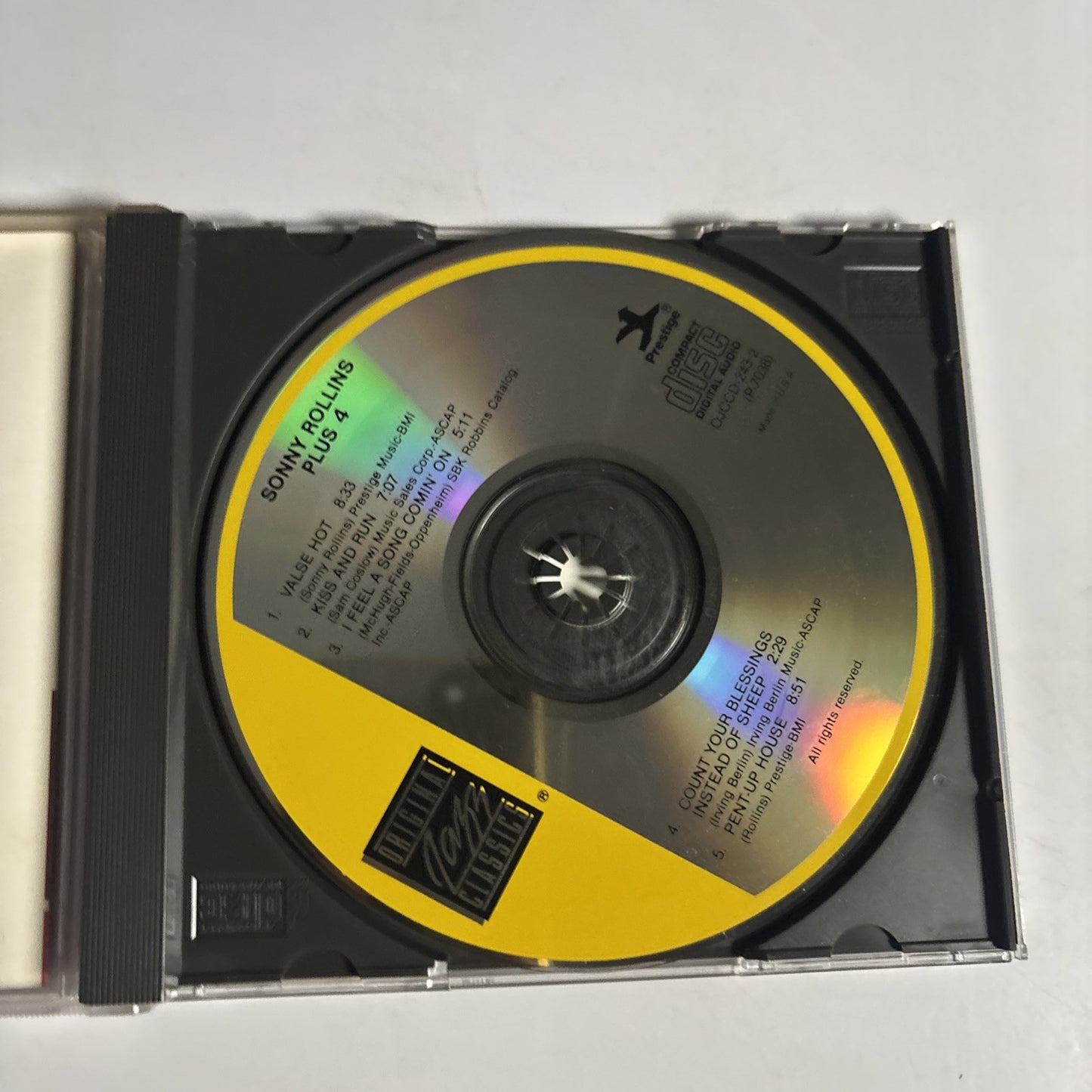 Sonny Rollins – Plus 4 (CD, 1987) OJCCD-243-2