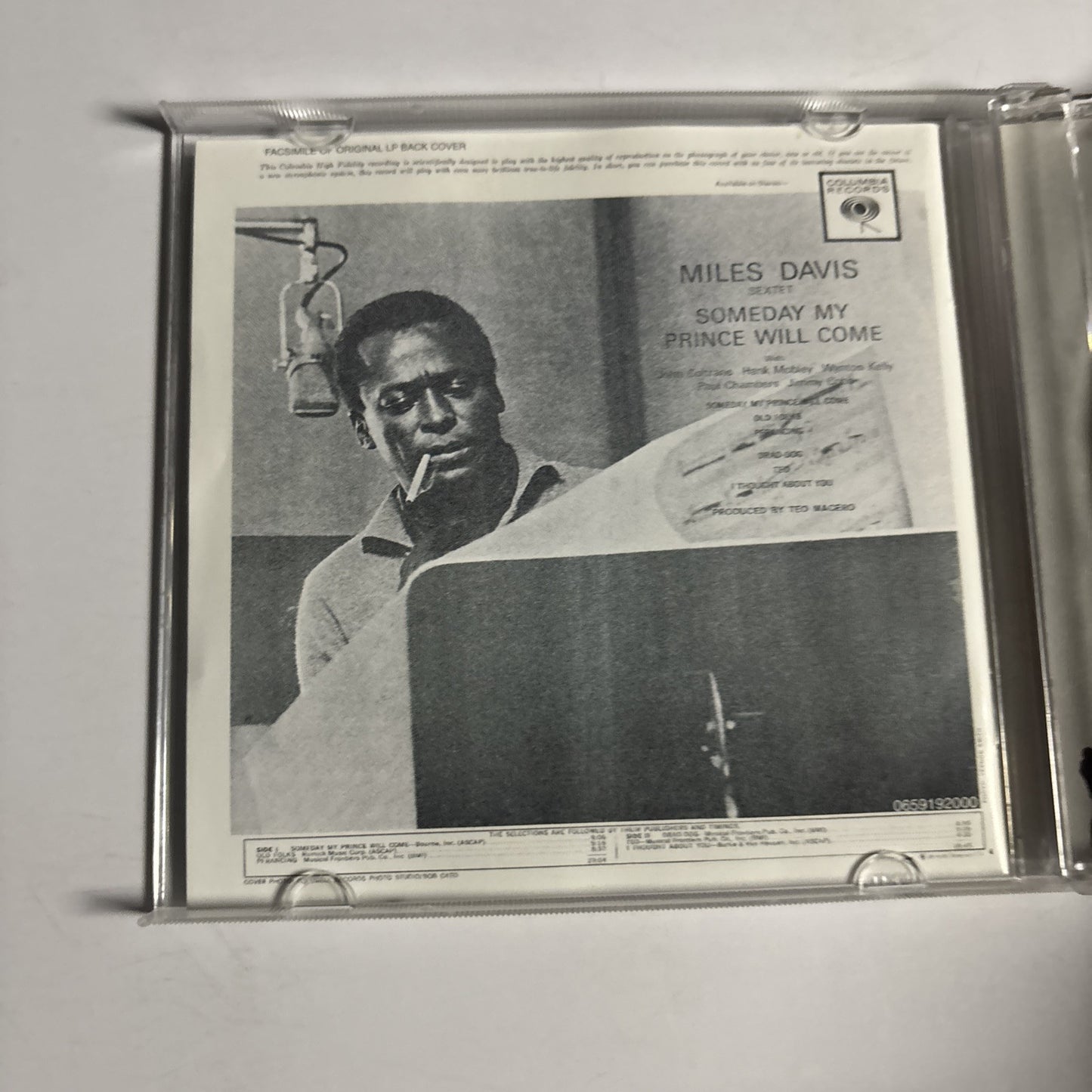 Miles Davis Sextet – Someday My Prince Will Come (CD, 1999) CK 65919
