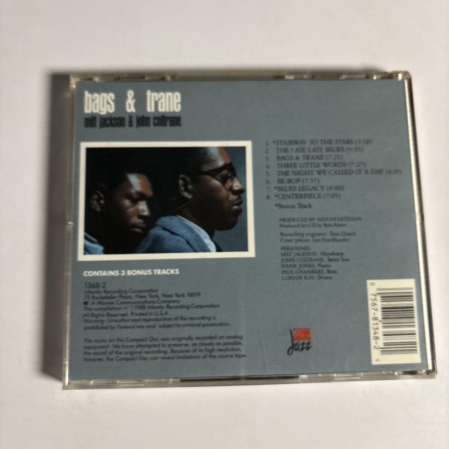 Milt Jackson & John Coltrane – Bags & Trane (CD, 1988) -194276