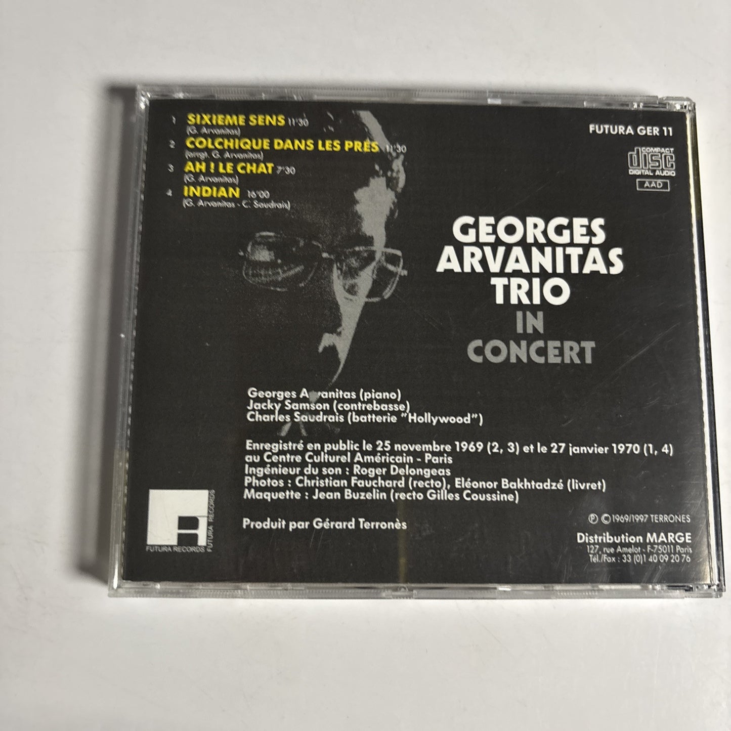 Georges Arvanitas Trio – In Concert (CD, 1997) FUTURA GER 11 France