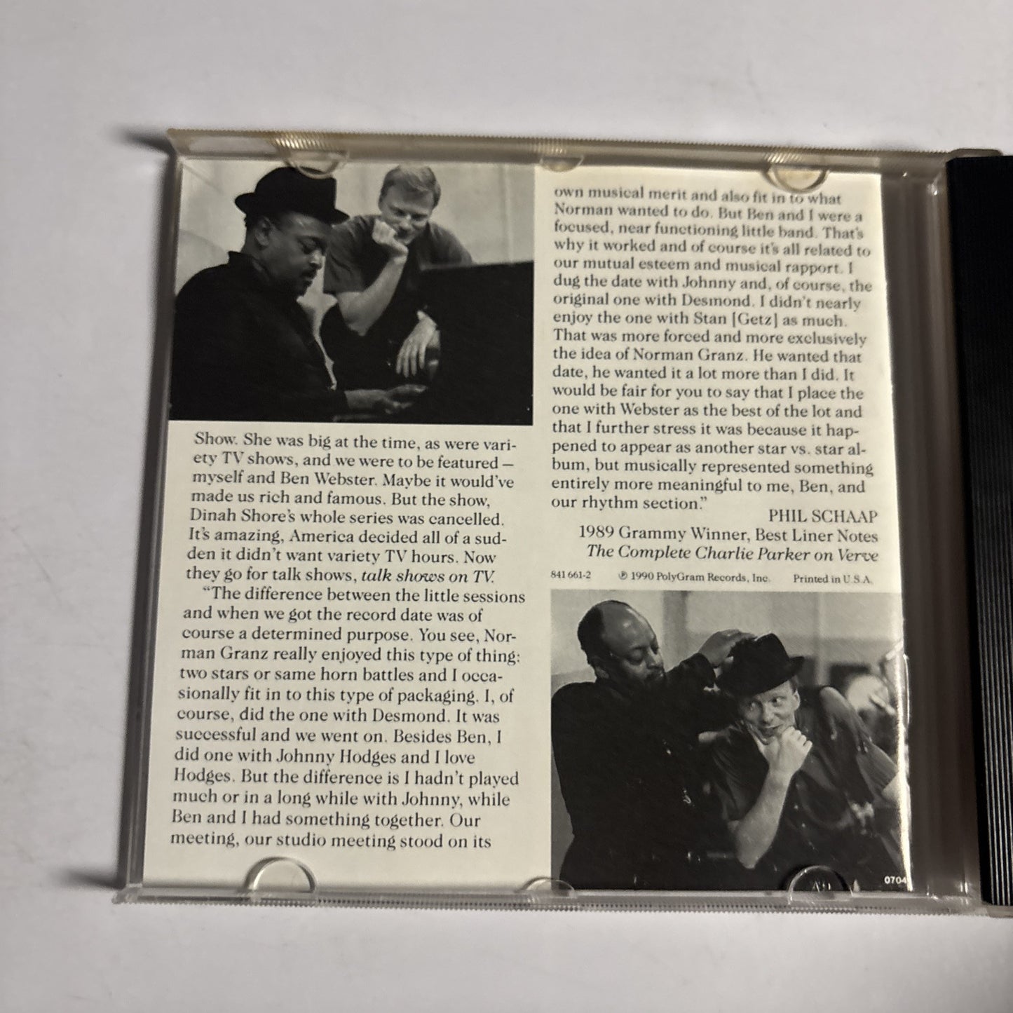 Gerry Mulligan, Ben Webster – Gerry Mulligan Meets Ben Webster (CD, 1990)