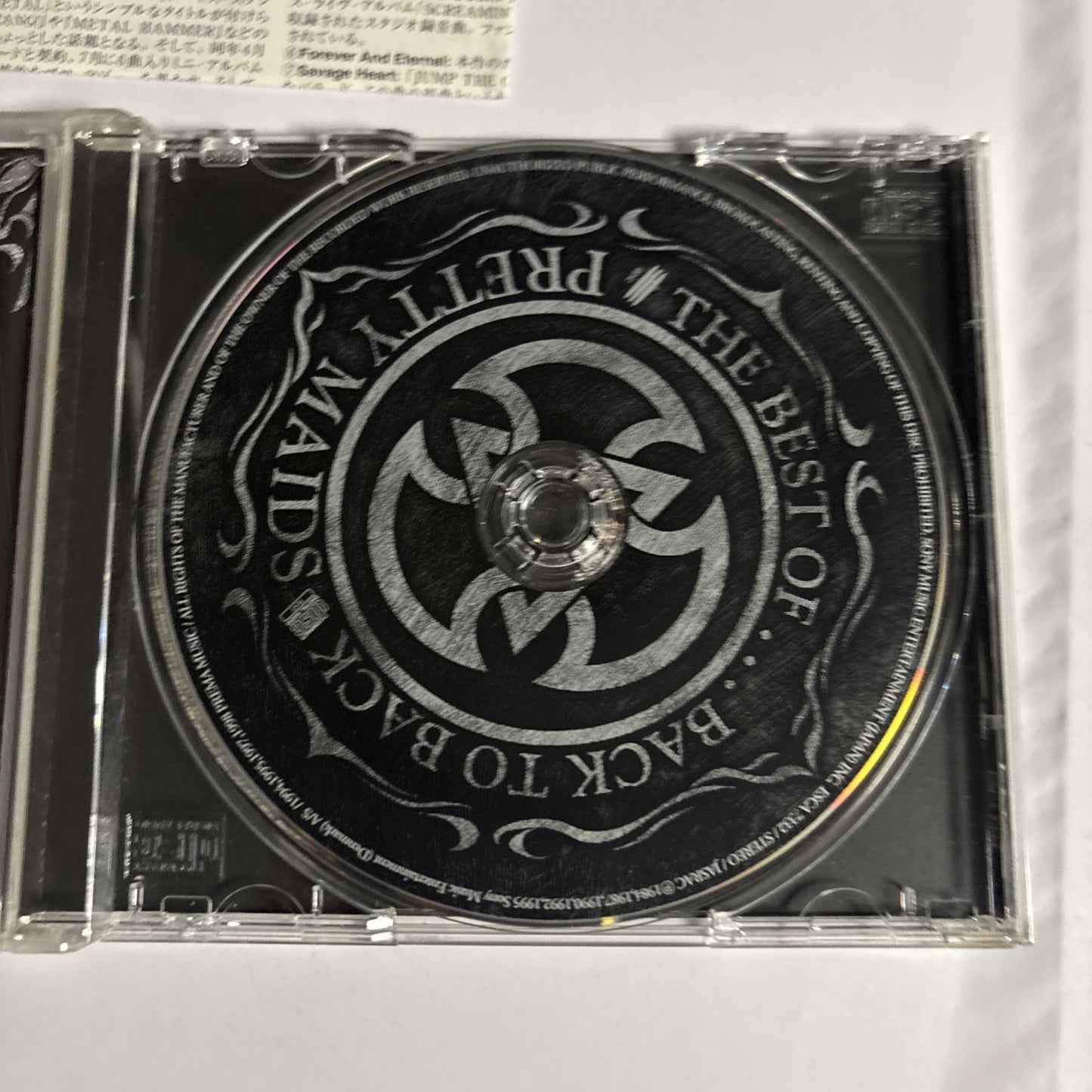 Pretty Maids – The Best Of... Back To Back (CD, 1998) esca-7332 Japan