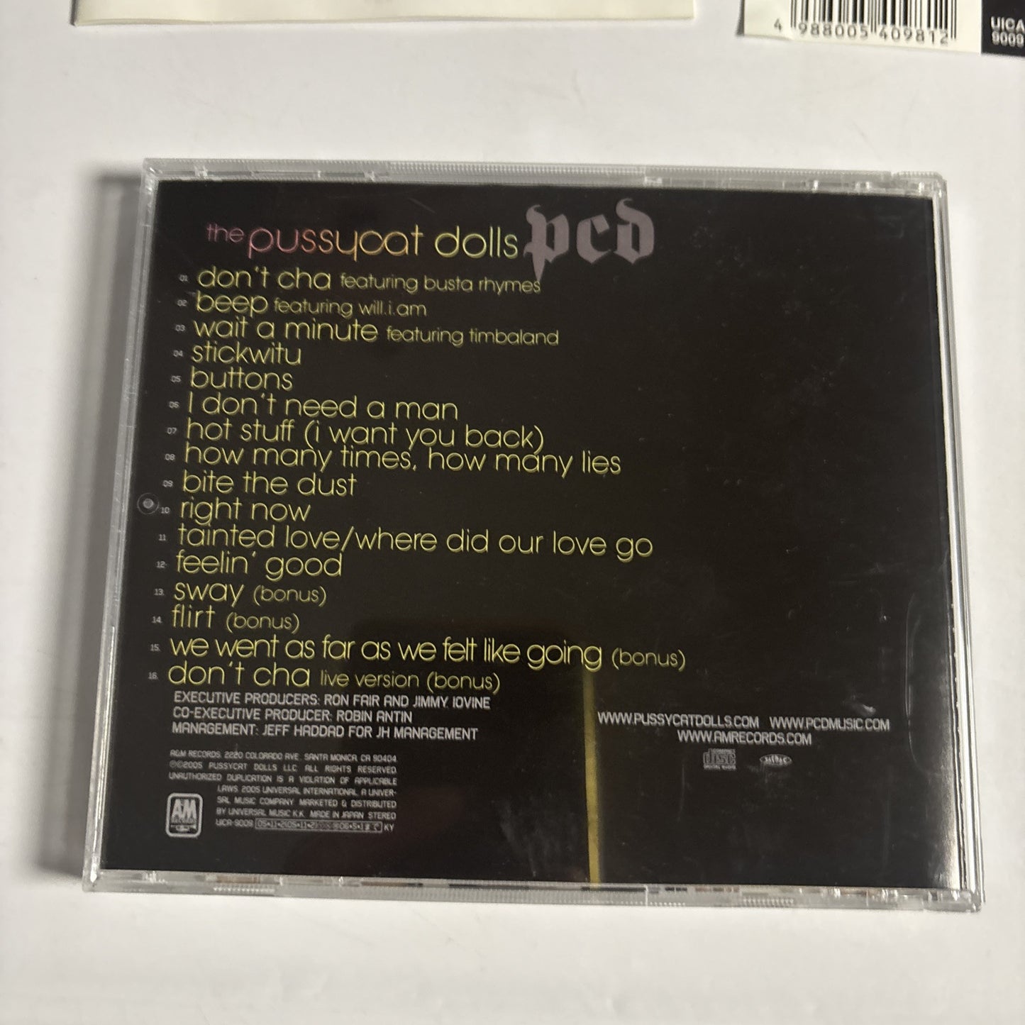 The Pussycat Dolls – PCD (CD, 2005) UICA-9009 Japan obi