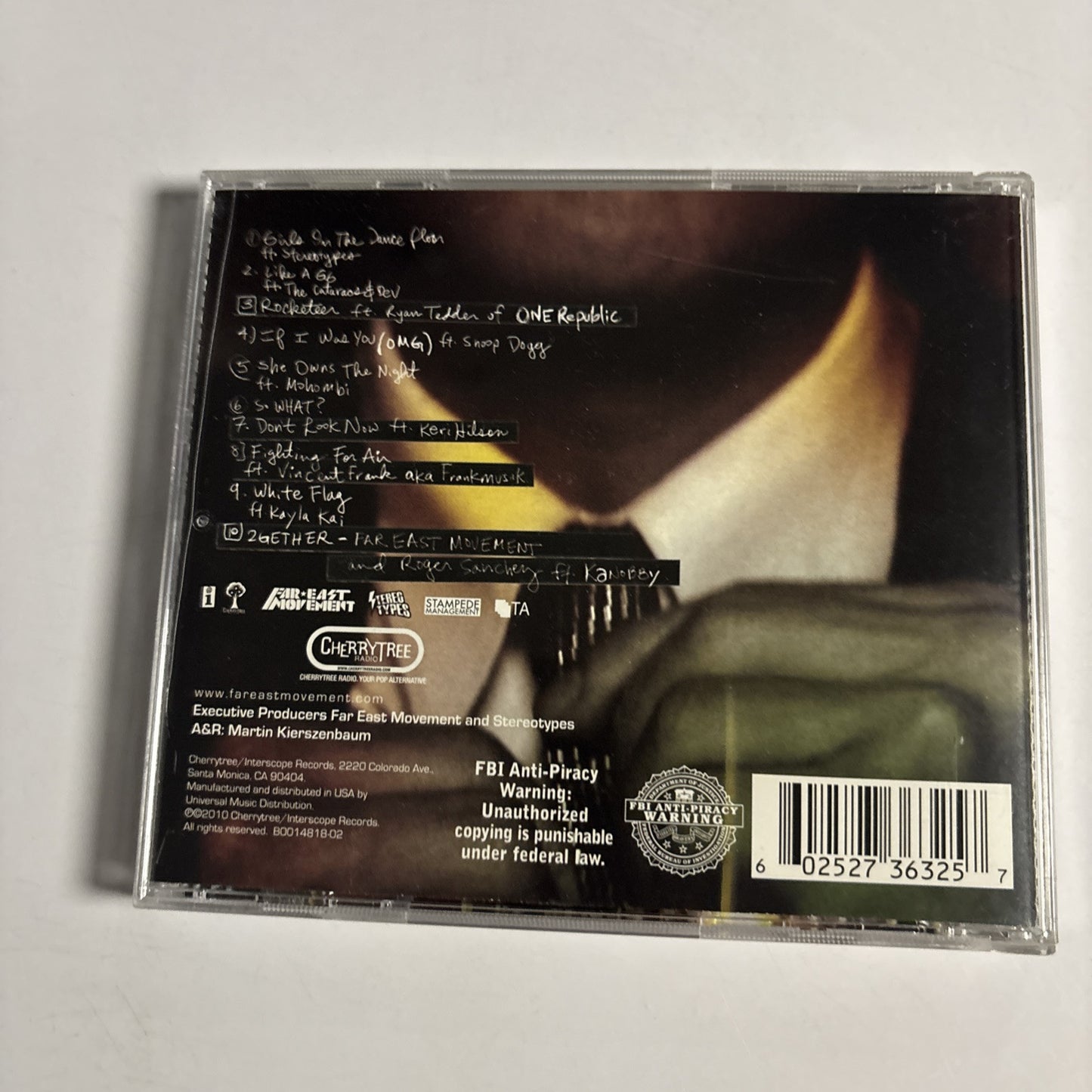 Far East Movement – Free Wired (CD, 2010) B0014818-02