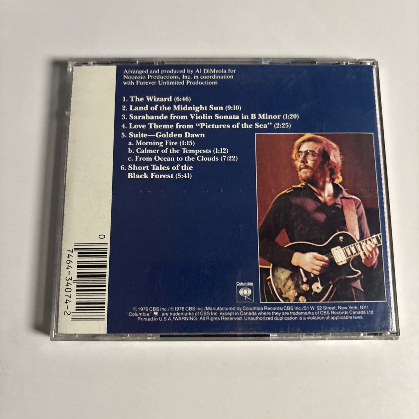 Al Di Meola – Land Of The Midnight Sun (CD, 1976) CK 34074