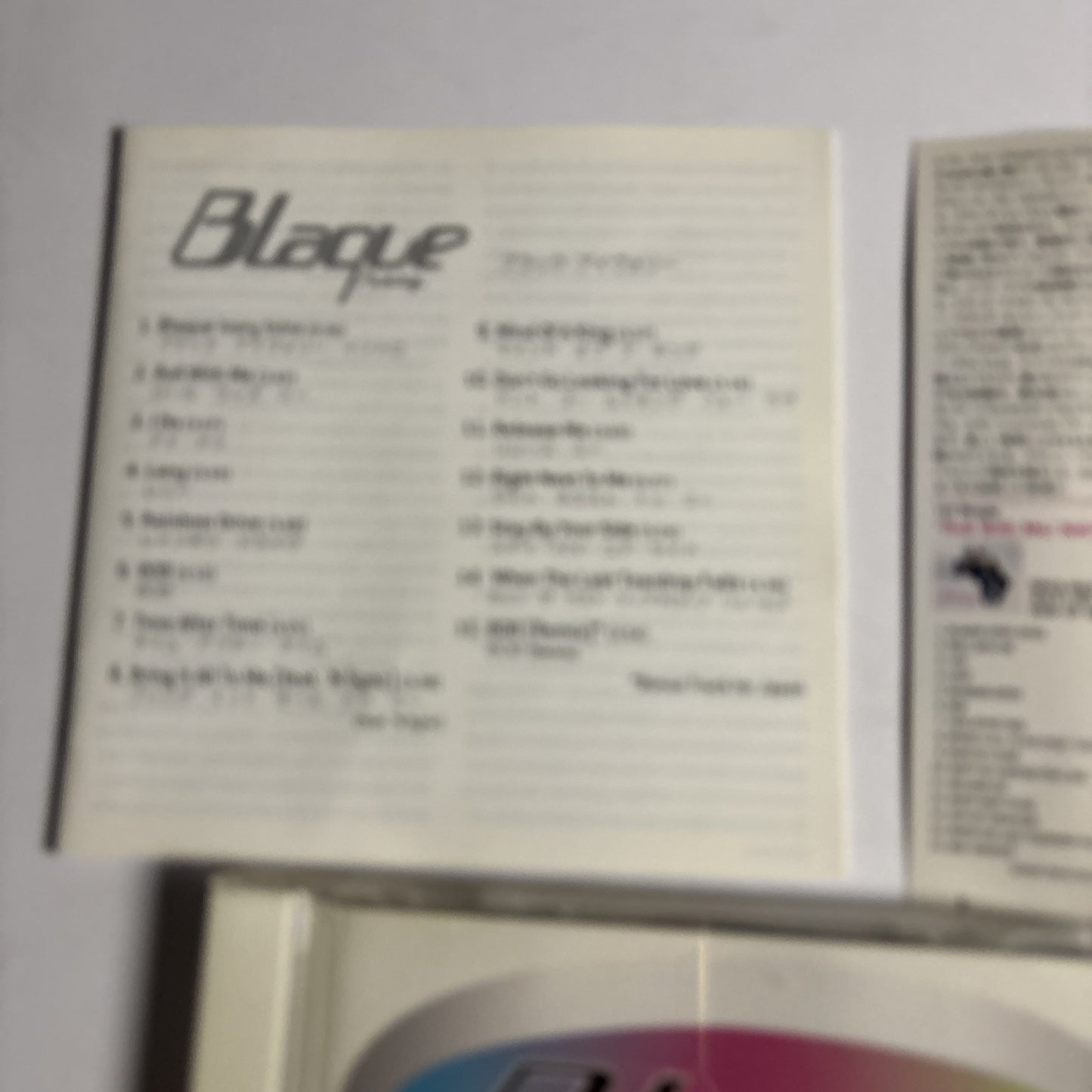 Blaque Ivory – Blaque Ivory (CD, 1999) srcs-8923 Japan Bonus Track, Obi