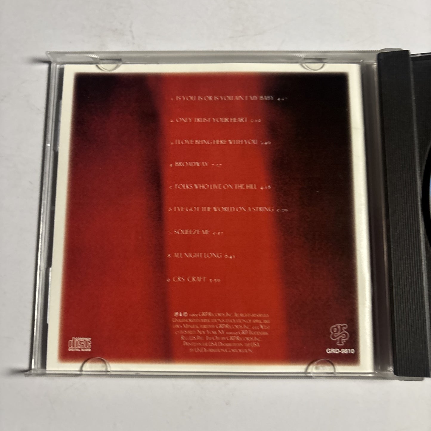 Diana Krall – Only Trust Your Heart (CD, 1995) GRD-9810