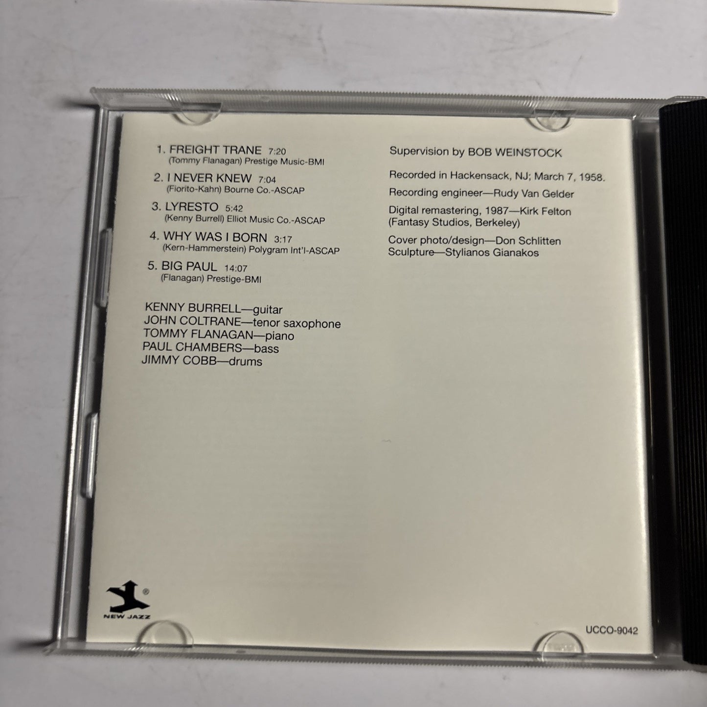 Kenny Burrell & John Coltrane  (CD, 2007) ucco-9042 Japan