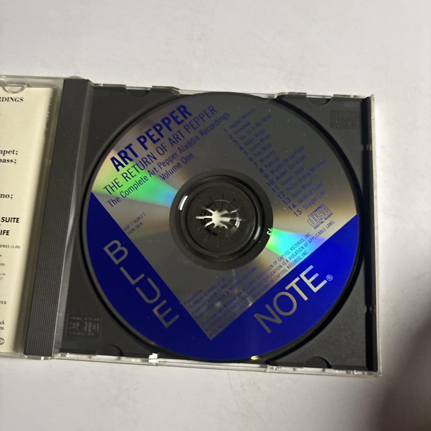 Art Pepper – The Return Of Art Pepper (CD, 1957) CDP 7 46863 2