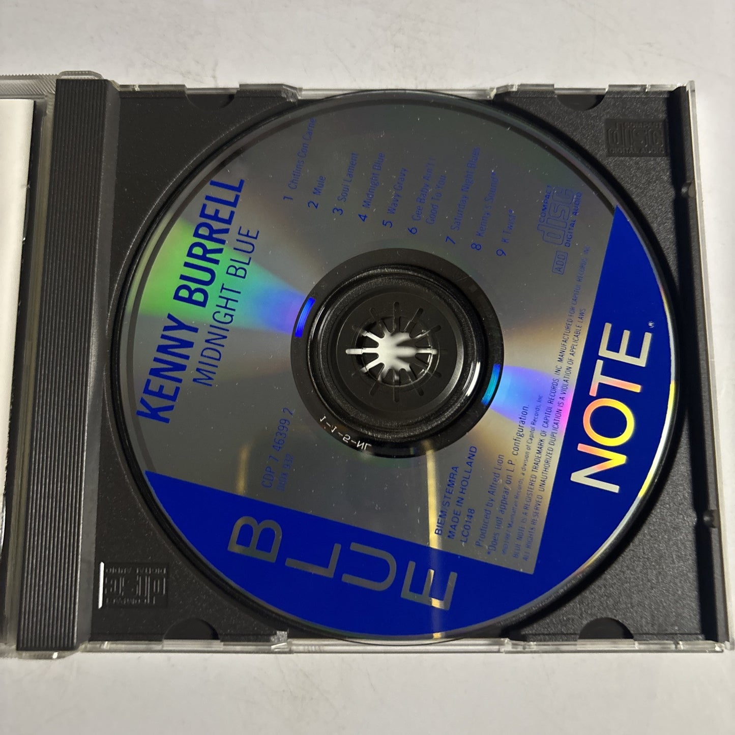 Kenny Burrell – Midnight Blue (CD, 1987) CDP 7 46399 2