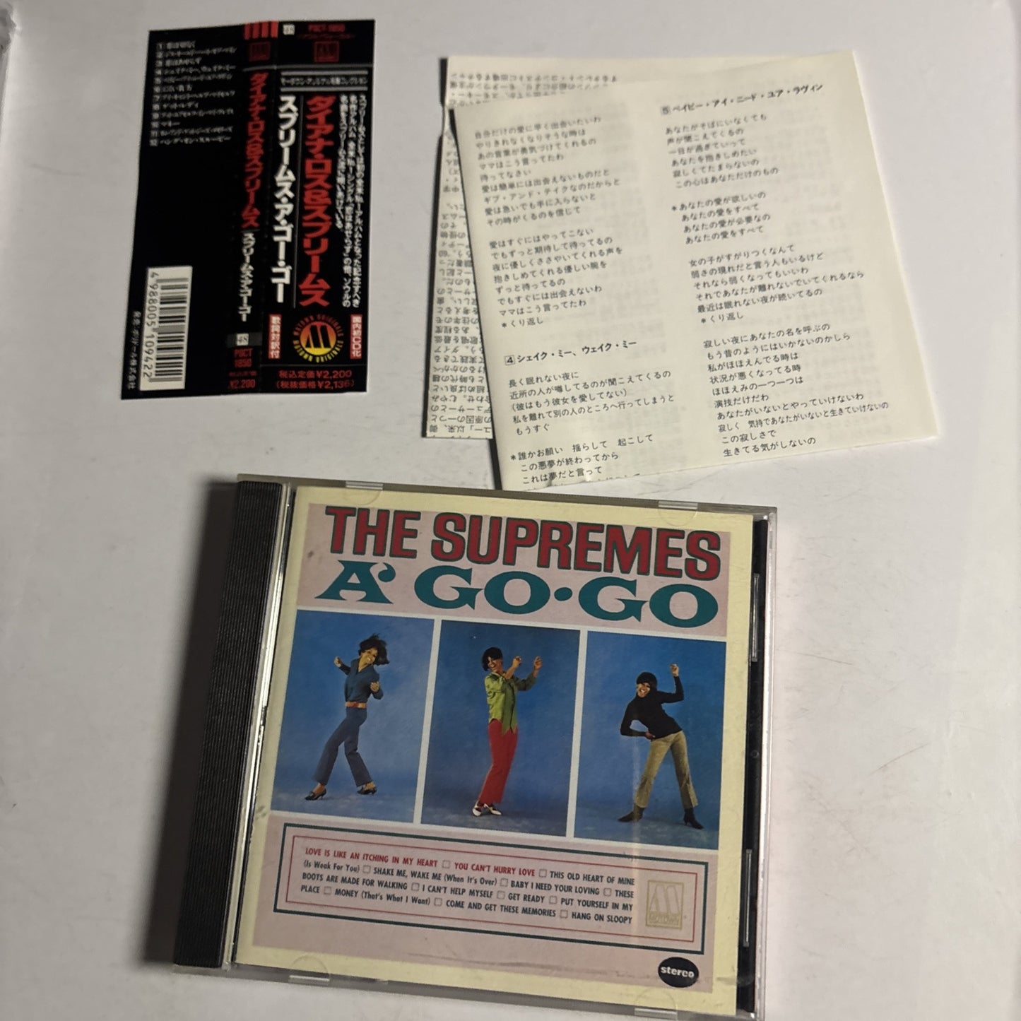 The Supremes – A' Go-Go (CD, 1966) poct-1850 Japan obi
