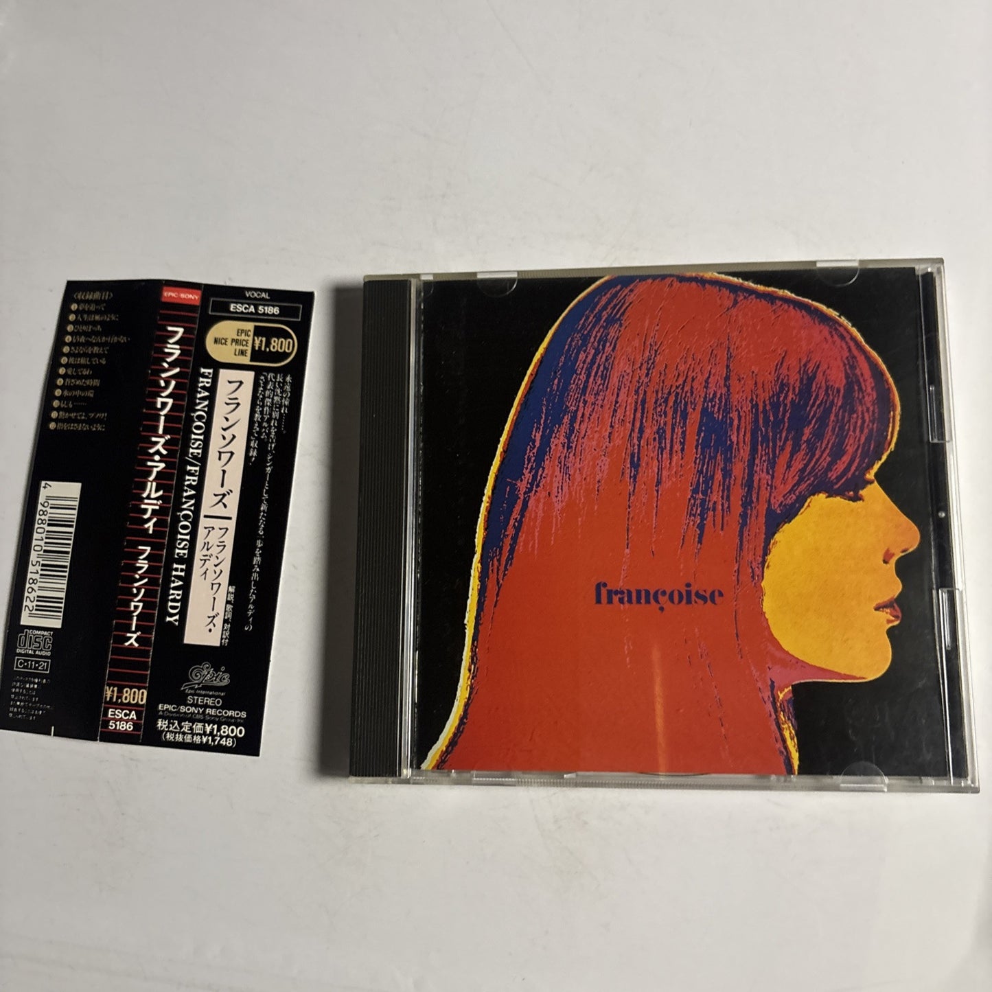 Françoise Hardy – Françoise (CD, 1990) esca-5186 Japan obi