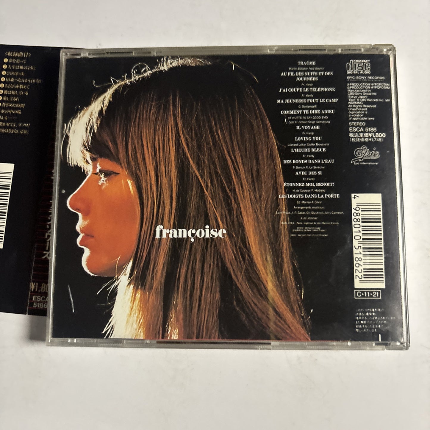 Françoise Hardy – Françoise (CD, 1990) esca-5186 Japan obi