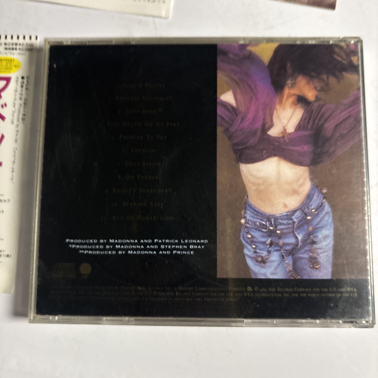 Madonna – Like A Prayer (CD, 1989) 22p2-2650 Japan obi, sticker