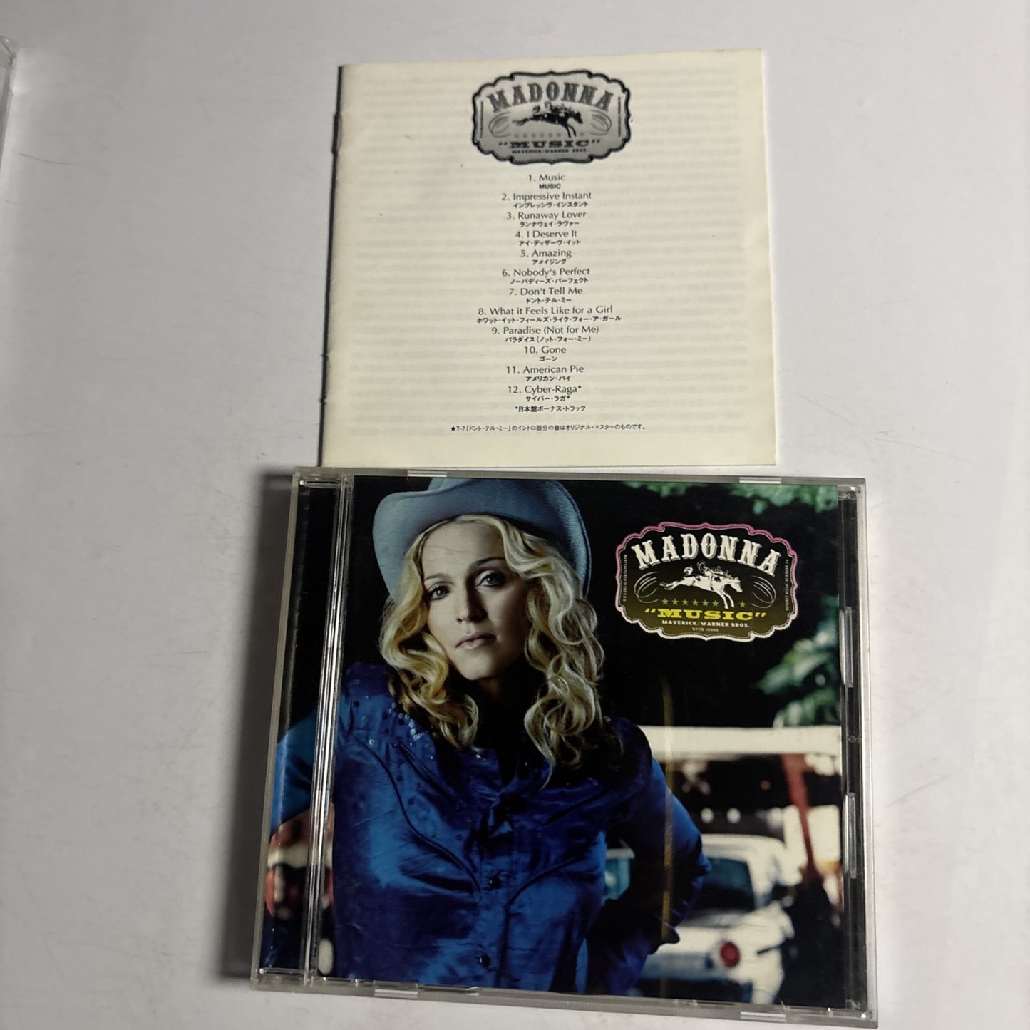 Madonna – Music (CD, 2000) wpcr-10900 Japan Bonus Track