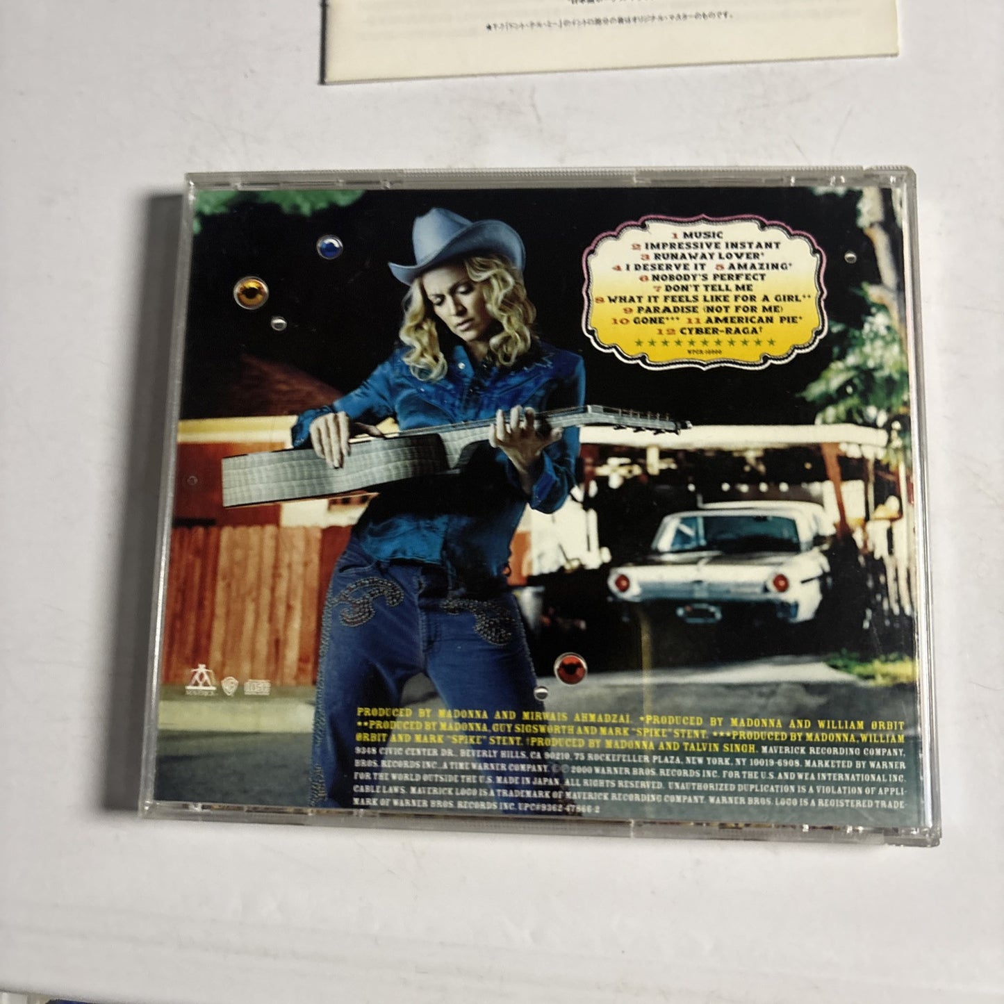 Madonna – Music (CD, 2000) wpcr-10900 Japan Bonus Track