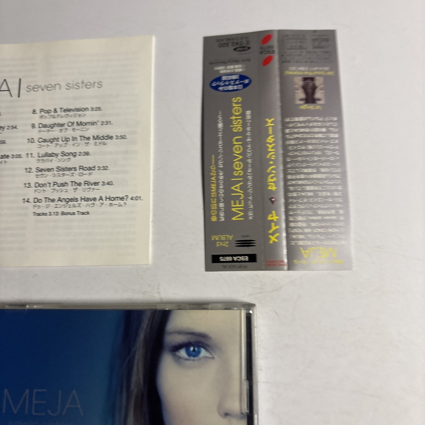 Meja – Seven Sisters (CD, 1998) esca-6975 Japan Bonus Track, Obi