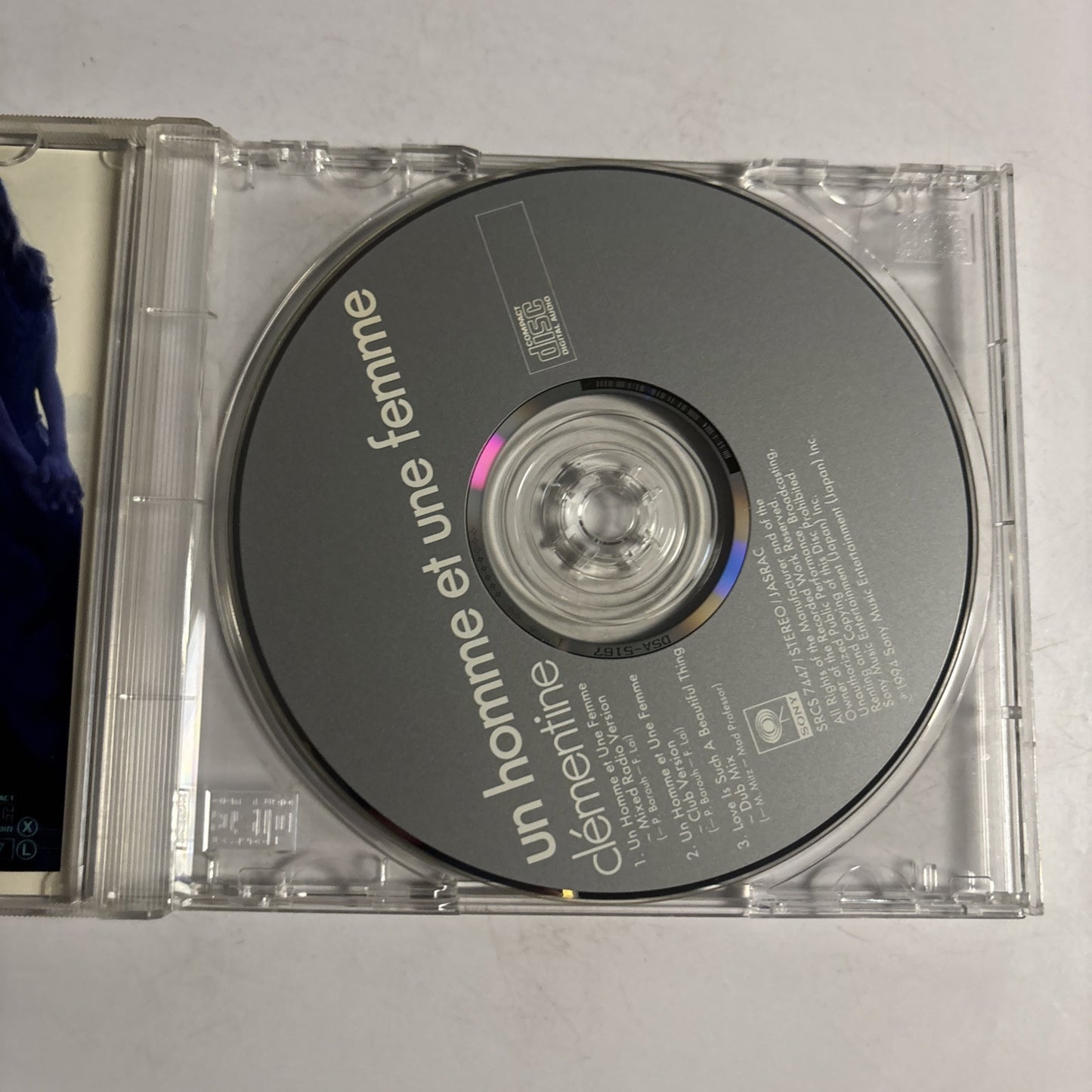 Clémentine – Un Homme Et Une Femme (CD, 1994) srcs-7447 Japan obi