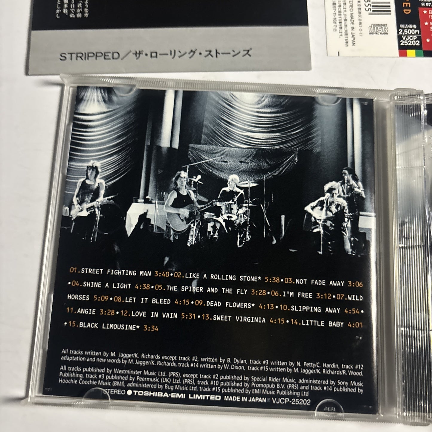 The Rolling Stones – Stripped (CD, 1995) vjcp-25202 Japan obi