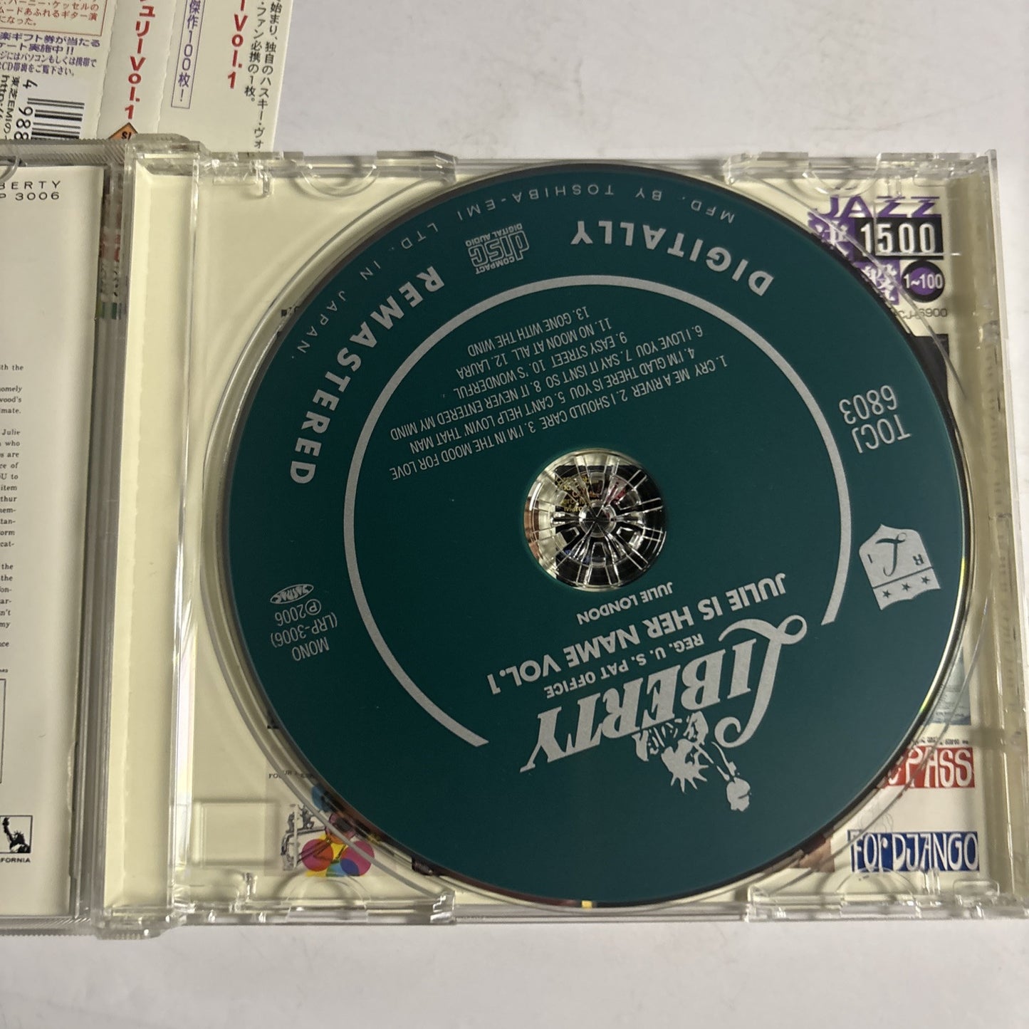 Julie London – Julie Is Her Name Vol. 1 (CD, 1955) tocj-6803 Japan obi