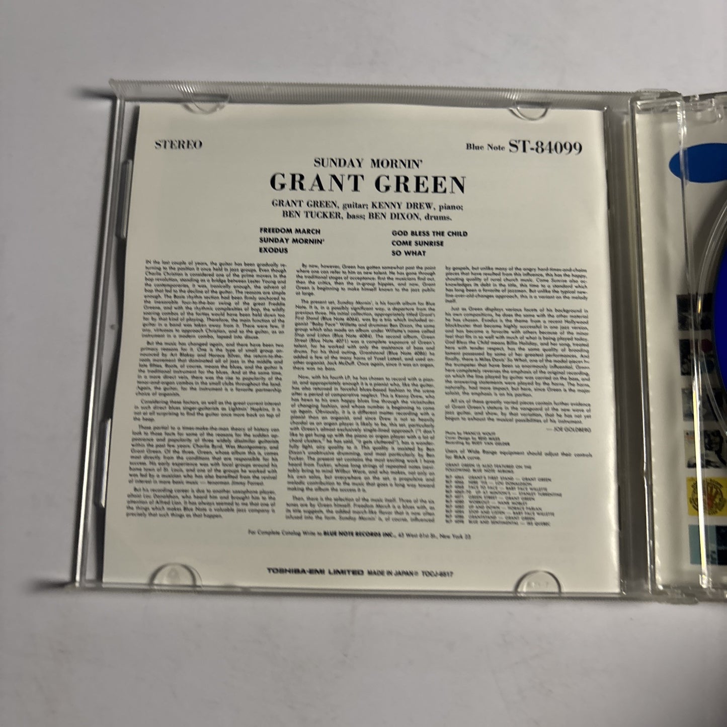 Grant Green – Sunday Mornin (CD, 2005) tocj-6517 Japan