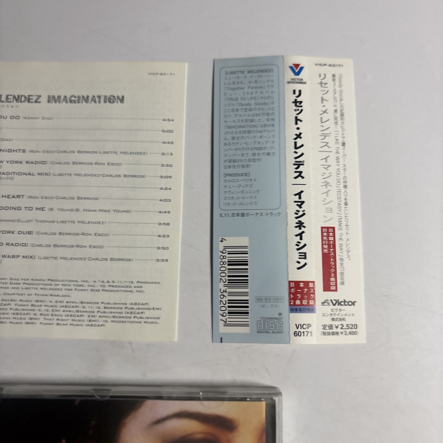 Lisette Melendez – Imagination (CD, 1997) vicp-60171 Japan obi