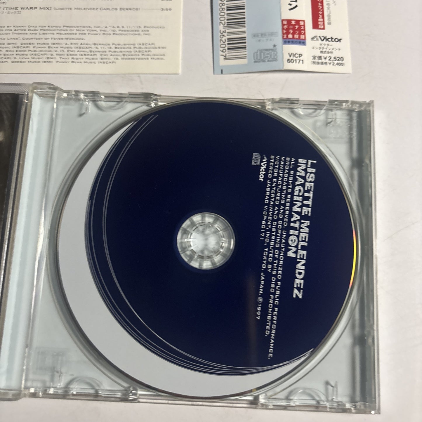 Lisette Melendez – Imagination (CD, 1997) vicp-60171 Japan obi