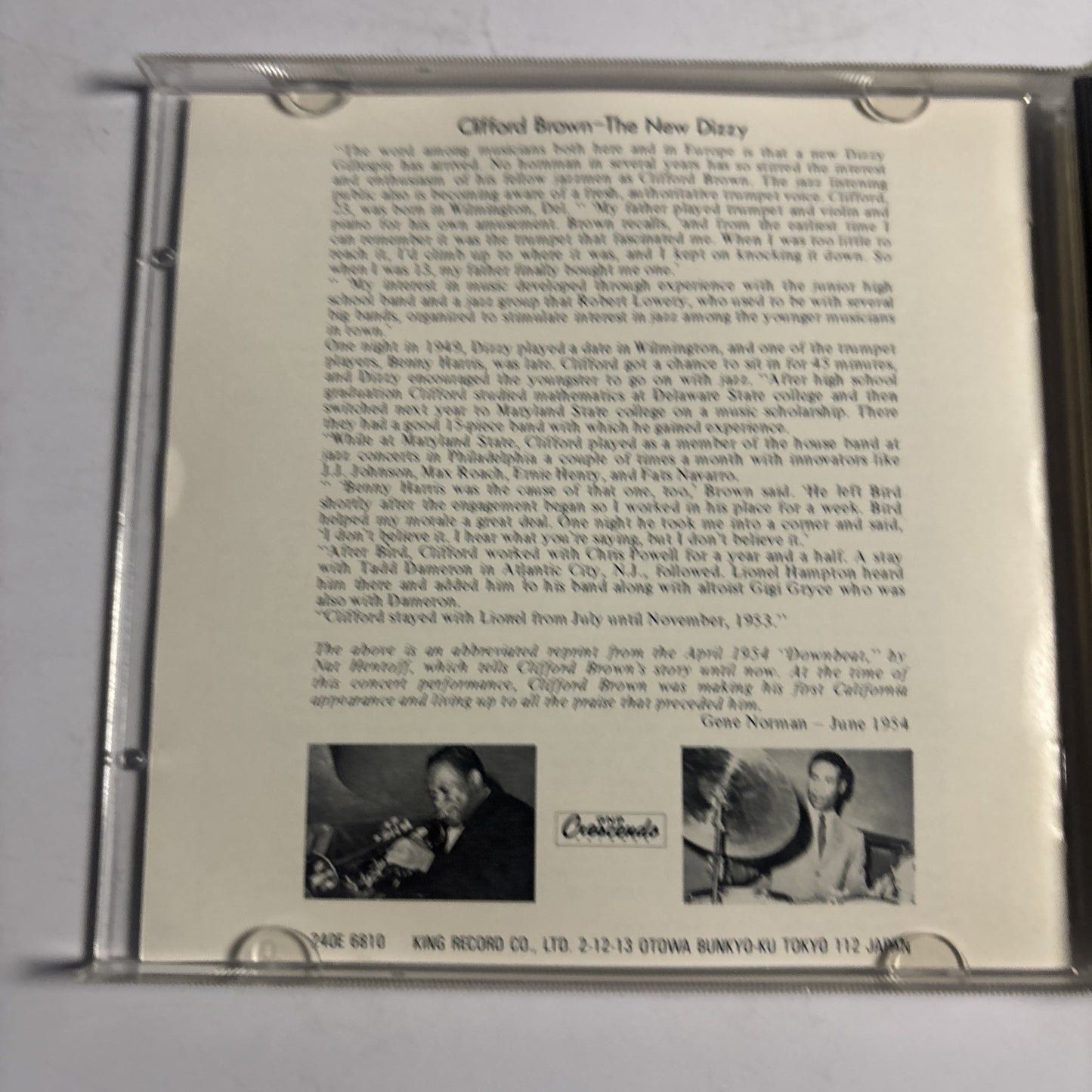The Best Of Max Roach And Clifford Brown In Concert! (CD, 1989) 240e-6810 Japan