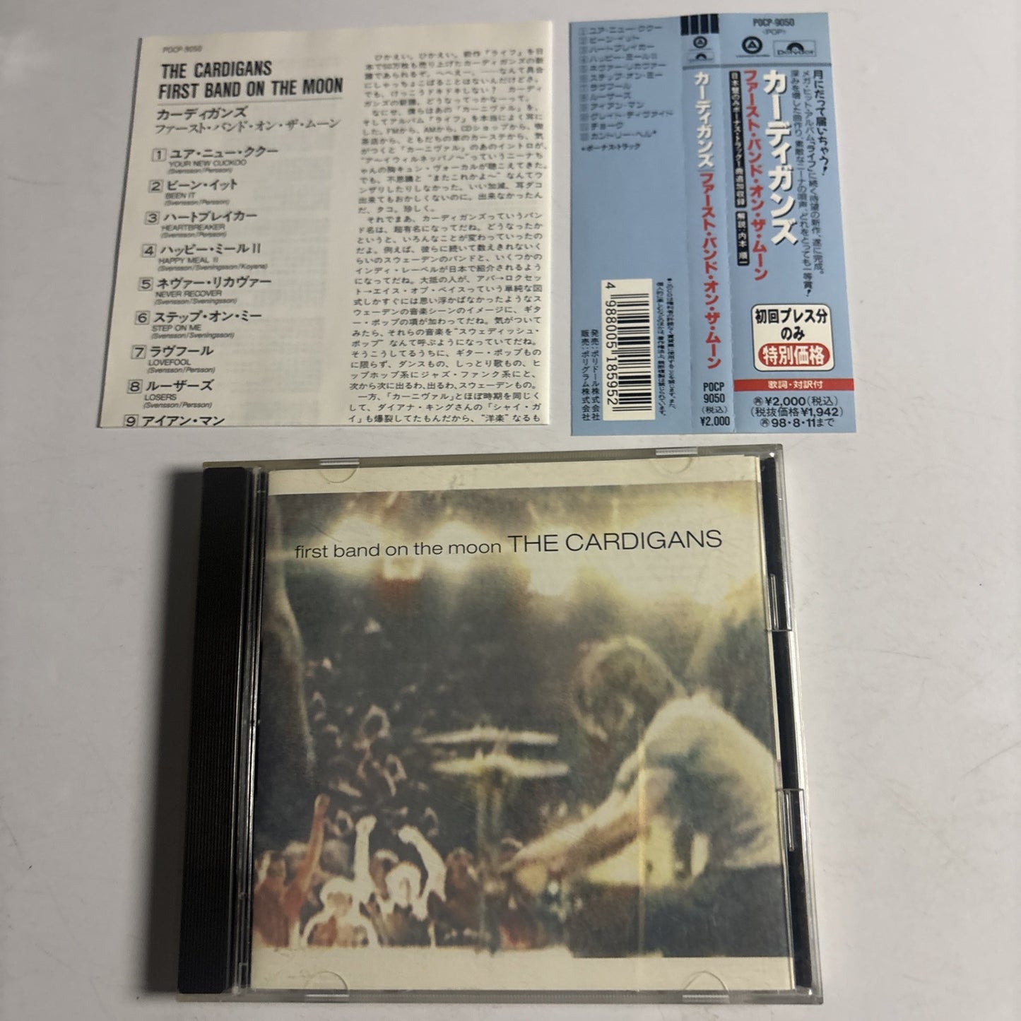 The Cardigans – First Band On The Moon (CD 1996) pocp-9050 Japan Bonus Track Obi