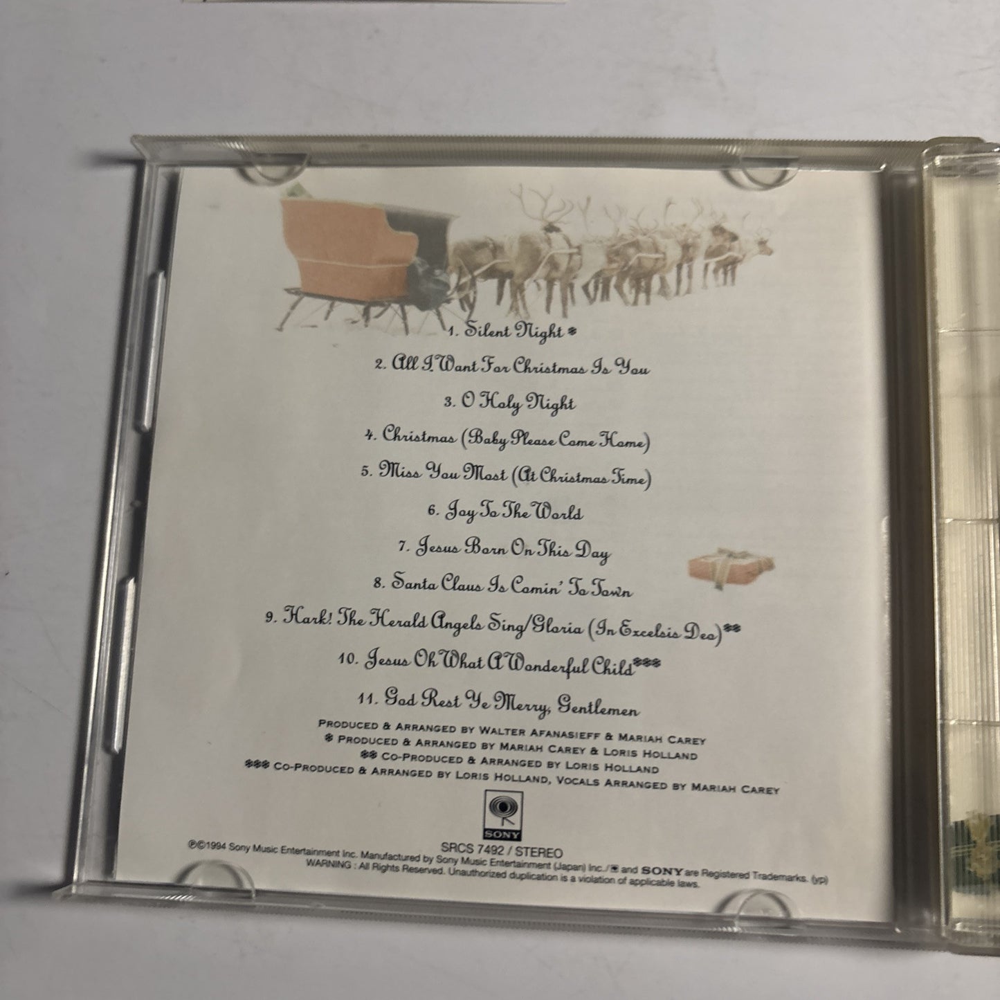 Mariah Carey – Merry Christmas (CD, 1994) srcs-7492 Japan obi