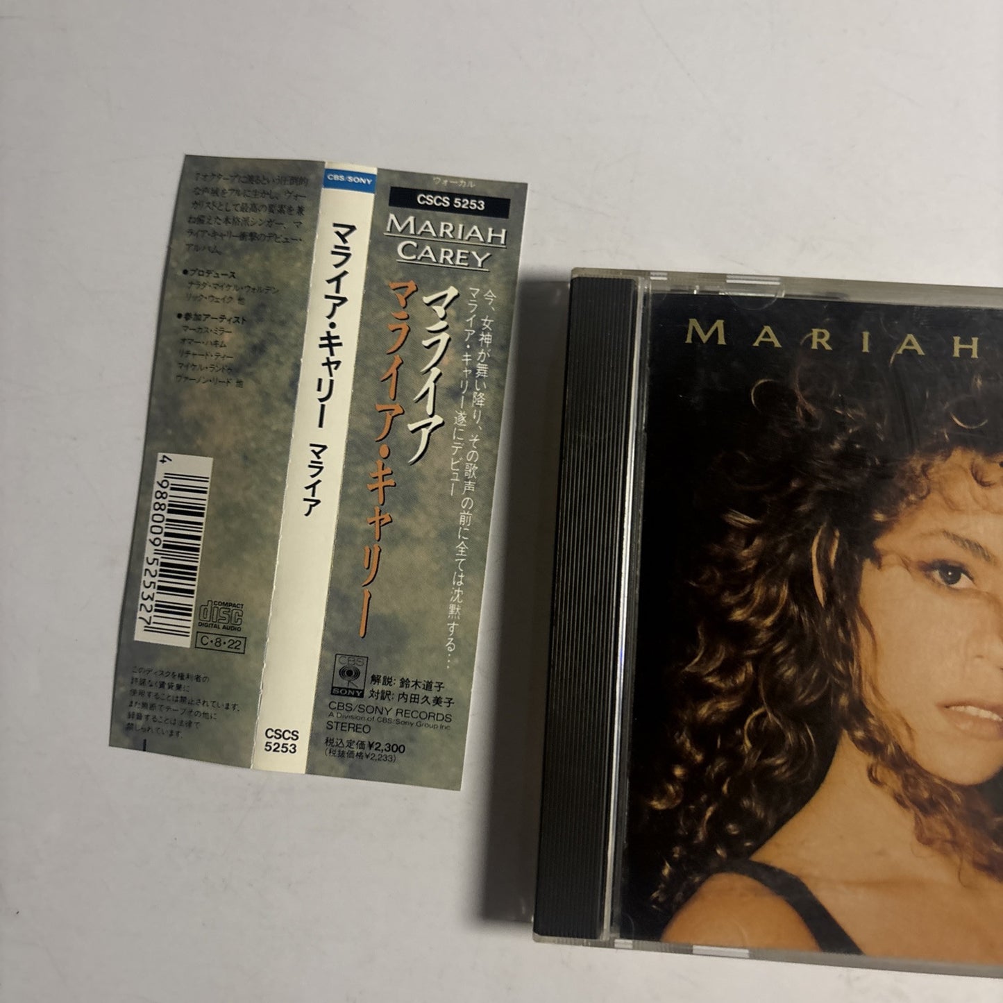 Mariah Carey – Mariah Carey (CD, 1990) cscs-5253 Japan obi