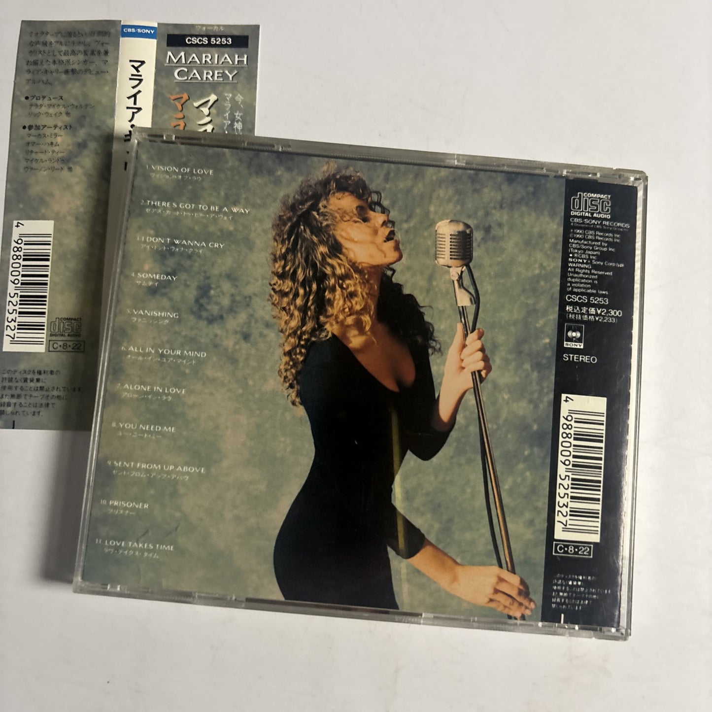 Mariah Carey – Mariah Carey (CD, 1990) cscs-5253 Japan obi
