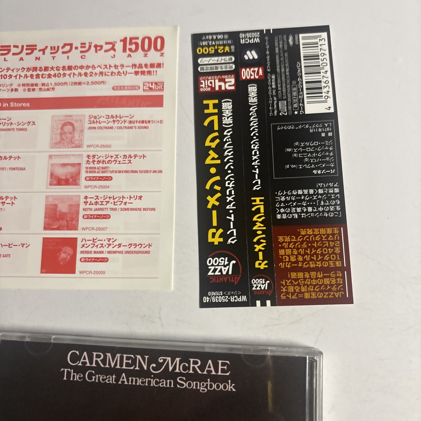 Carmen McRae – The Great American Songbook (CD, 2015, 2-Disc) Japan obi