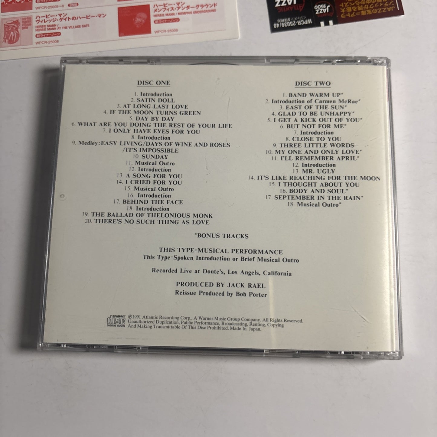 Carmen McRae – The Great American Songbook (CD, 2015, 2-Disc) Japan obi