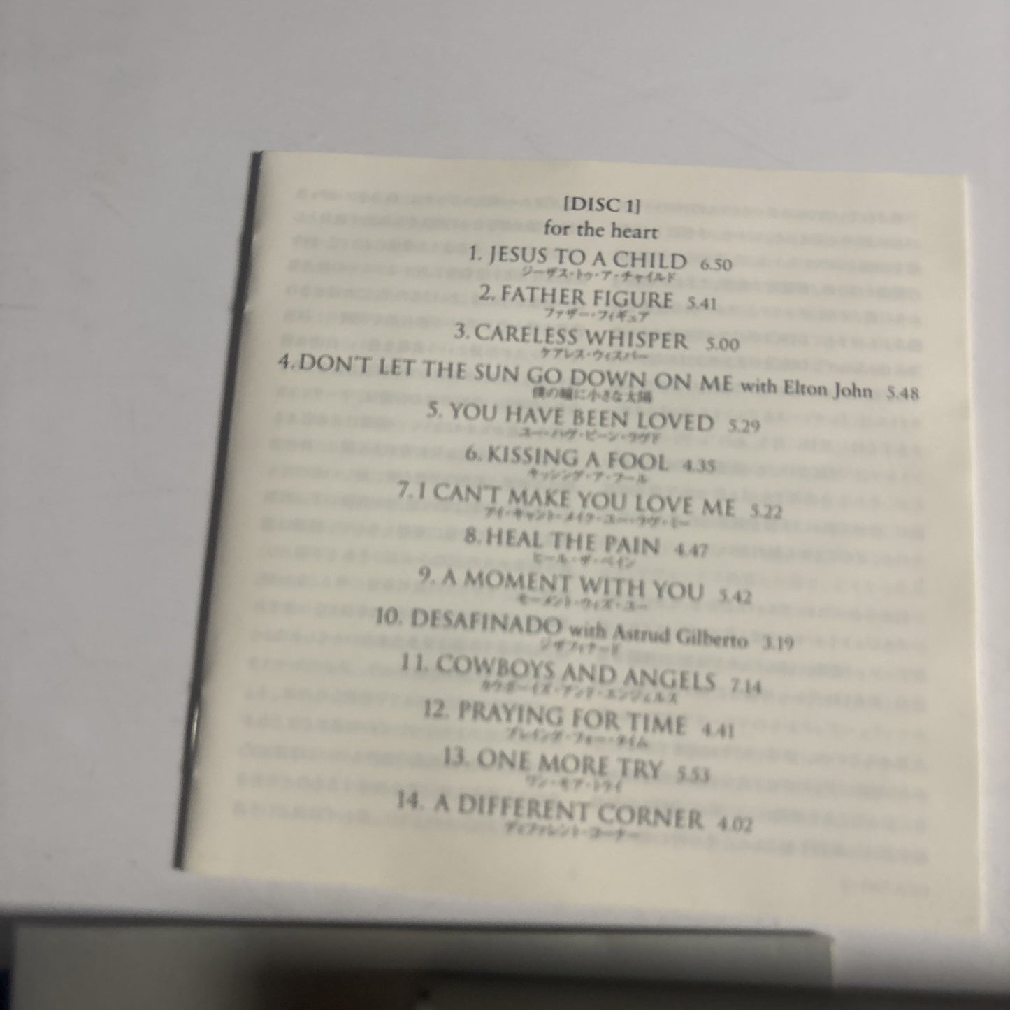 George Michael – Ladies & Gentlemen (The Best Of) (CD, 1998, 2-Disc) Japan obi